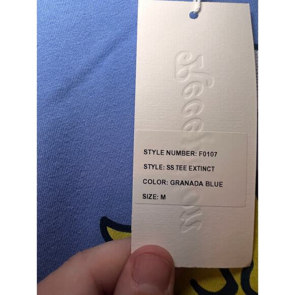 New With Tags Reception Dauphin Granada Blue T-Shirt Medium - Picture 3 of 4